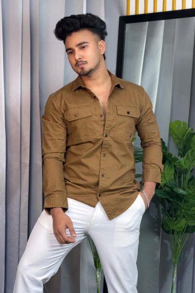 Unique Kaizer Cotton Double Pocket Shirt