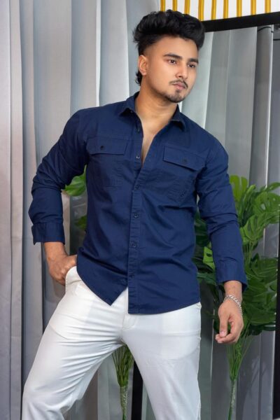 Unique Kaizer Cotton Double Pocket Shirt