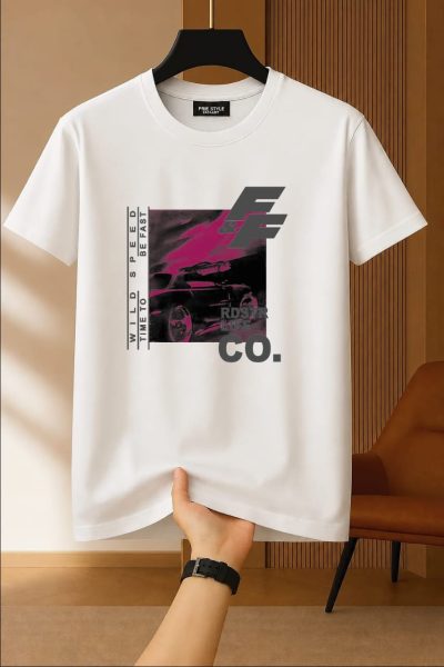 Printed Cotton Regular T Shirt